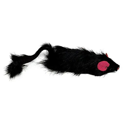 Spot - Cat Plush Toy: Shaggy Ferret with Rattle and Catnip
