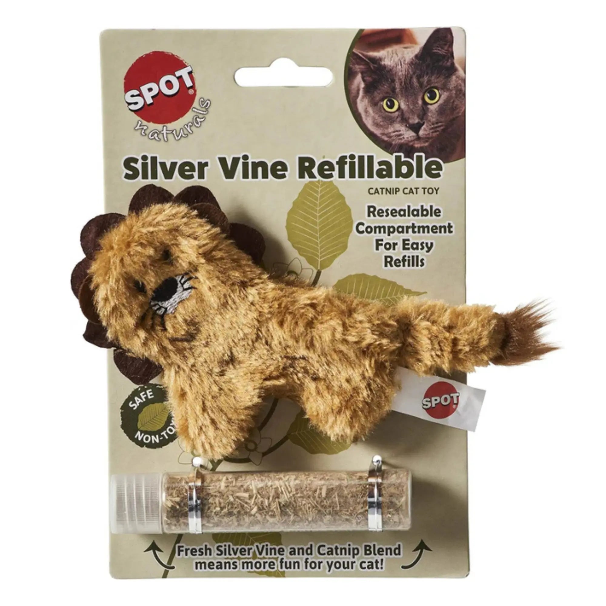 Spot - Jouet rechargeable avec herbe pour chats