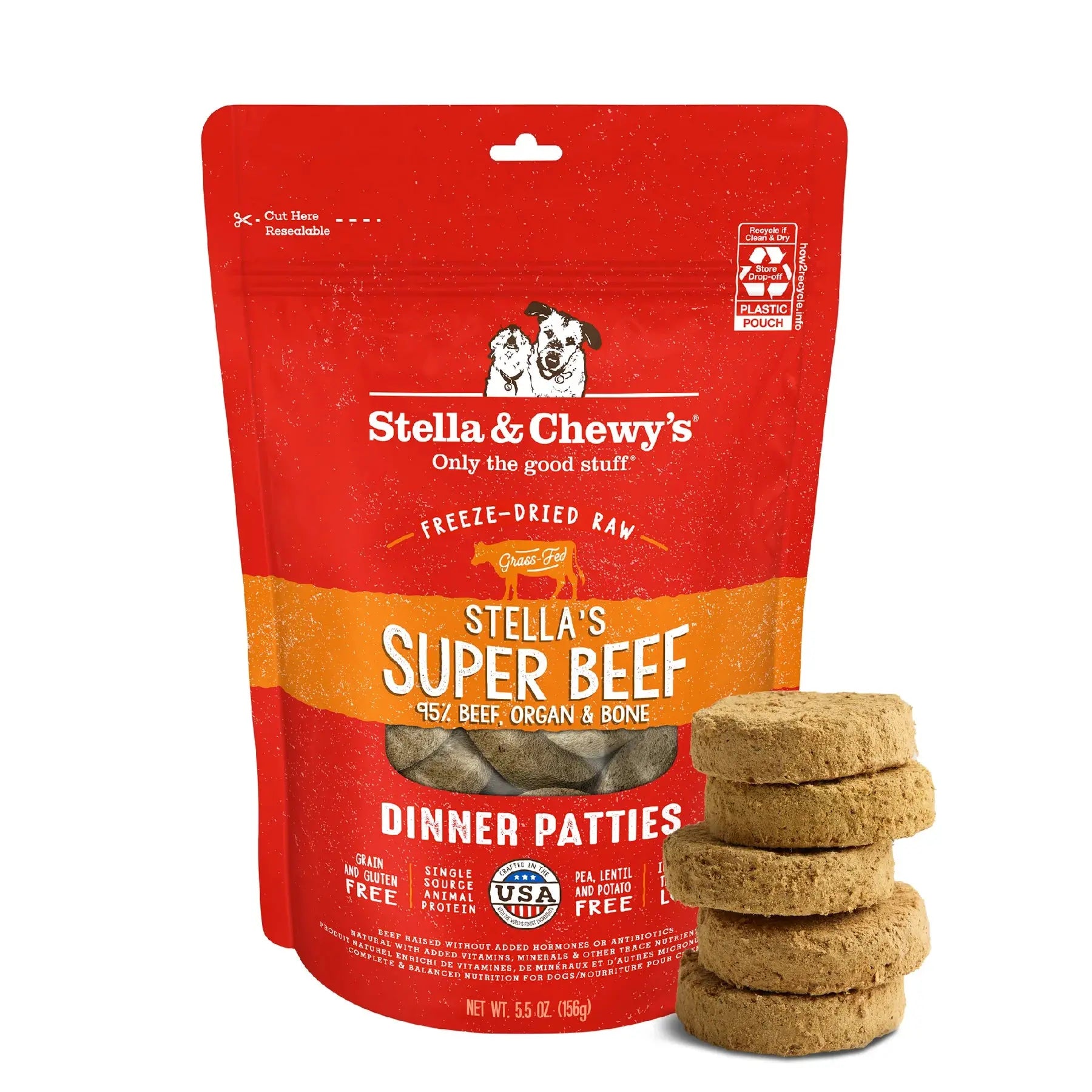 Stella & Chewy's - Dinner Patties Galettes Diner lyophilisées pour chien Stella & Chewy