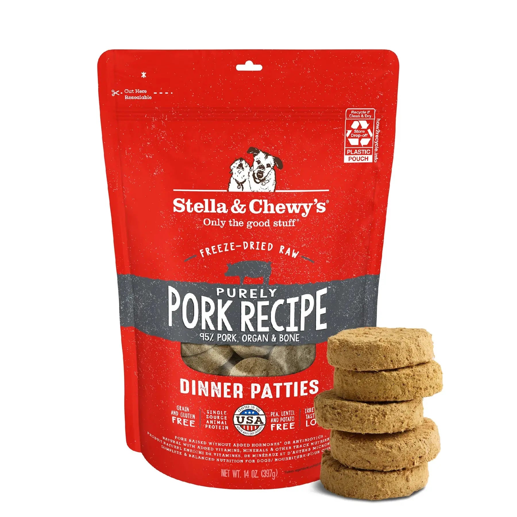 Stella & Chewy's - Dinner Patties Galettes Diner lyophilisées pour chien Stella & Chewy