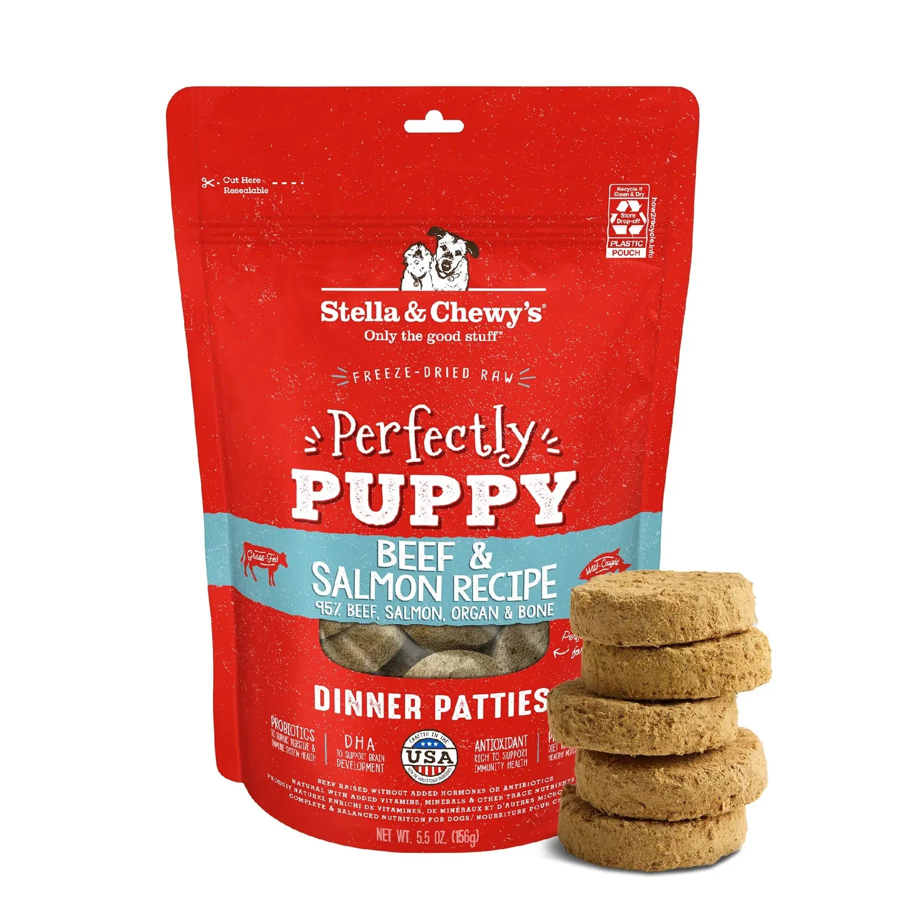Stella & Chewy's - Dinner Patties Galettes Diner lyophilisées pour chien Stella & Chewy