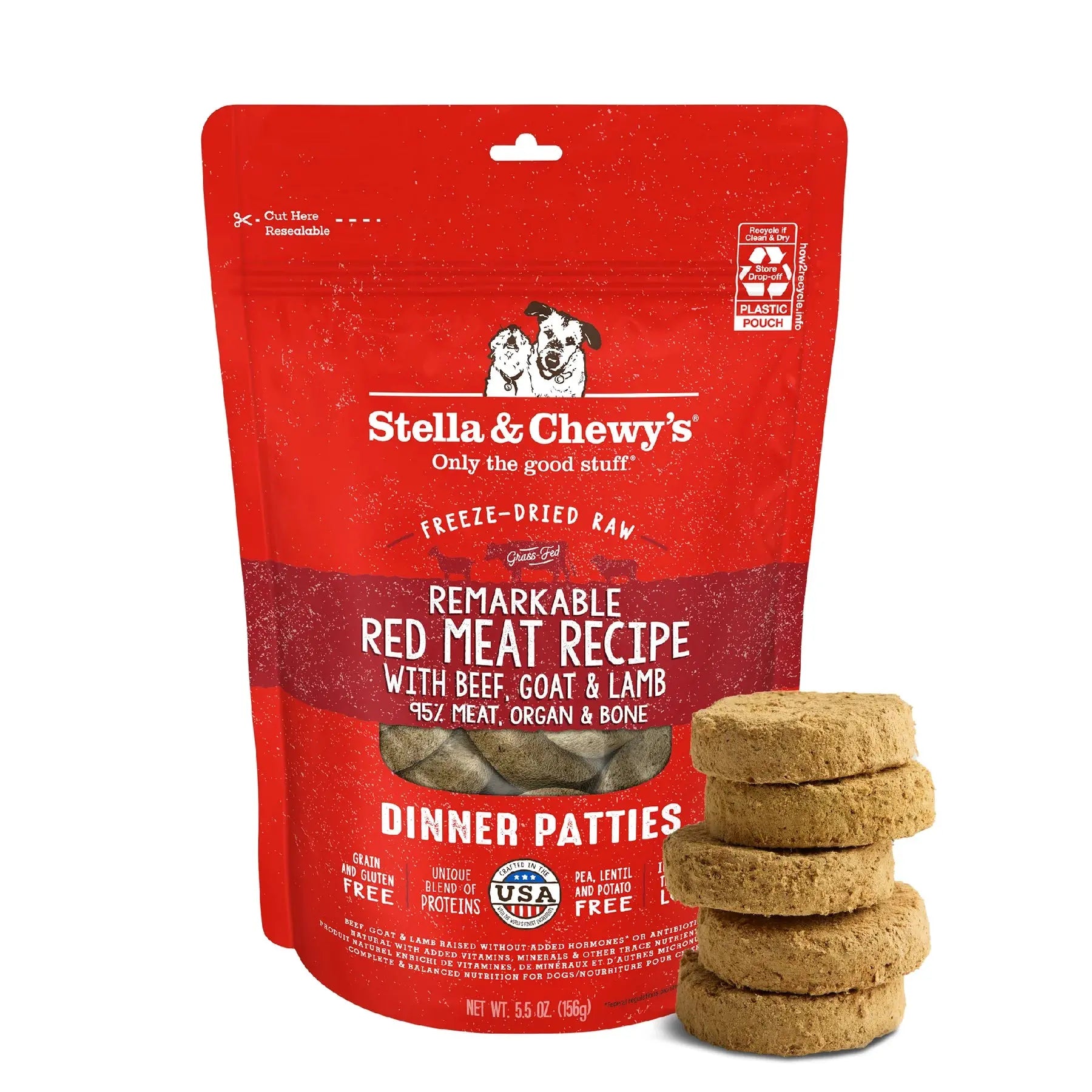 Stella & Chewy's - Dinner Patties Galettes Diner lyophilisées pour chien Stella & Chewy