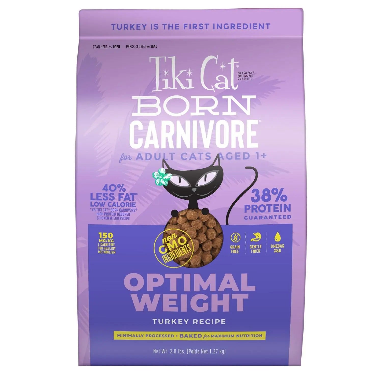 Tiki Cat - Nourriture pour poids optimal Born Carnivore pour chats