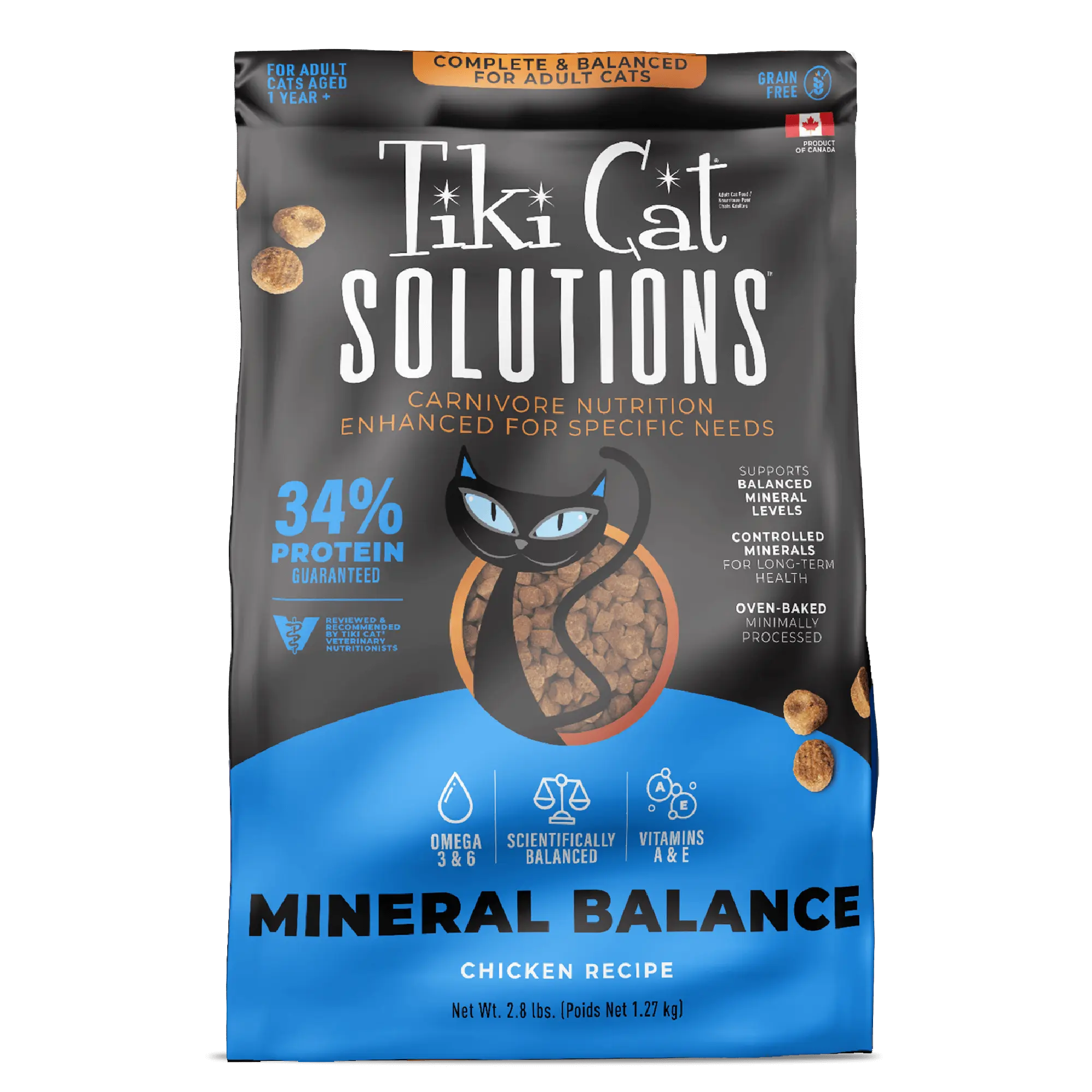 Tiki Cat Solutions - Nourriture sèche fonctionnelle pour chats
