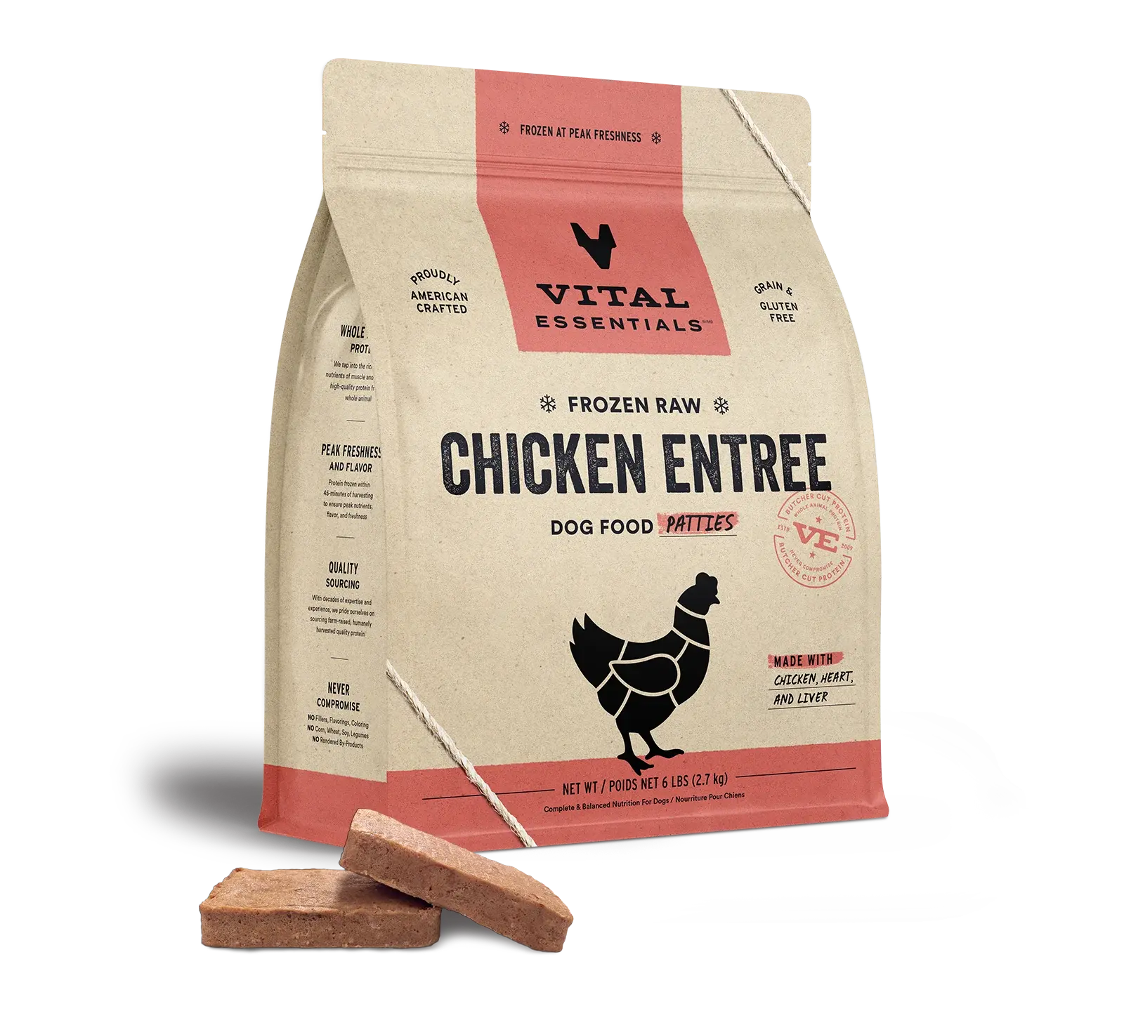 Vital Essentials - Aliments crus congelés pour chien Vital Essentials