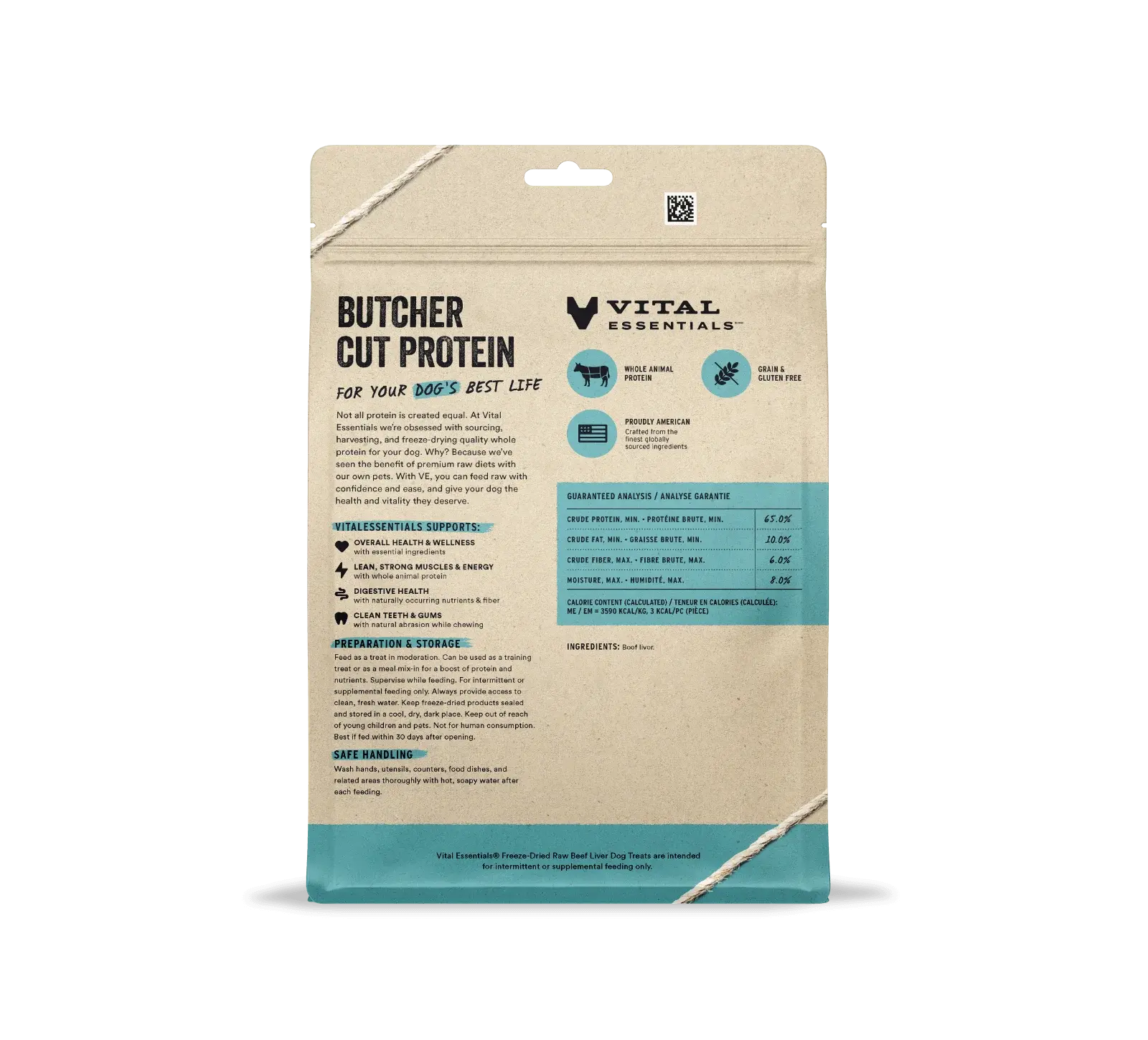Vital Essentials - Friandises pour chien à base de viande crue Vital Essentials
