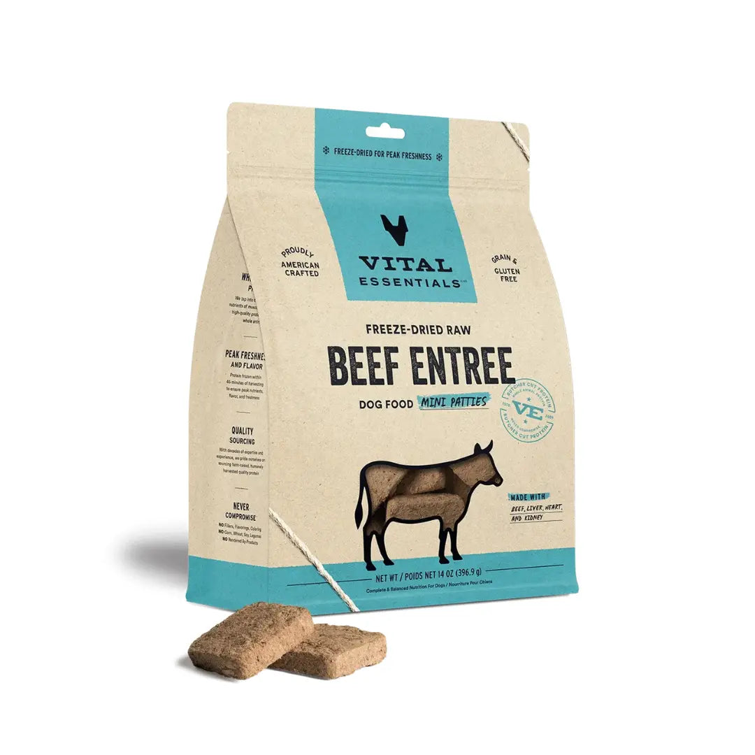 Vital Essentials - Mini Galettes lyophilisées pour chien Vital Essentials