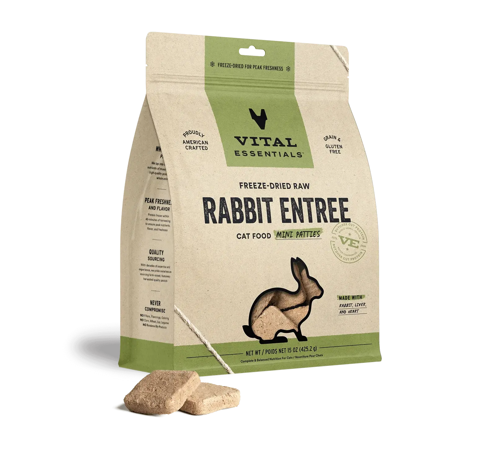 Vital Essentials - Mini galettes lyophilsées pour chat Vital Essentials