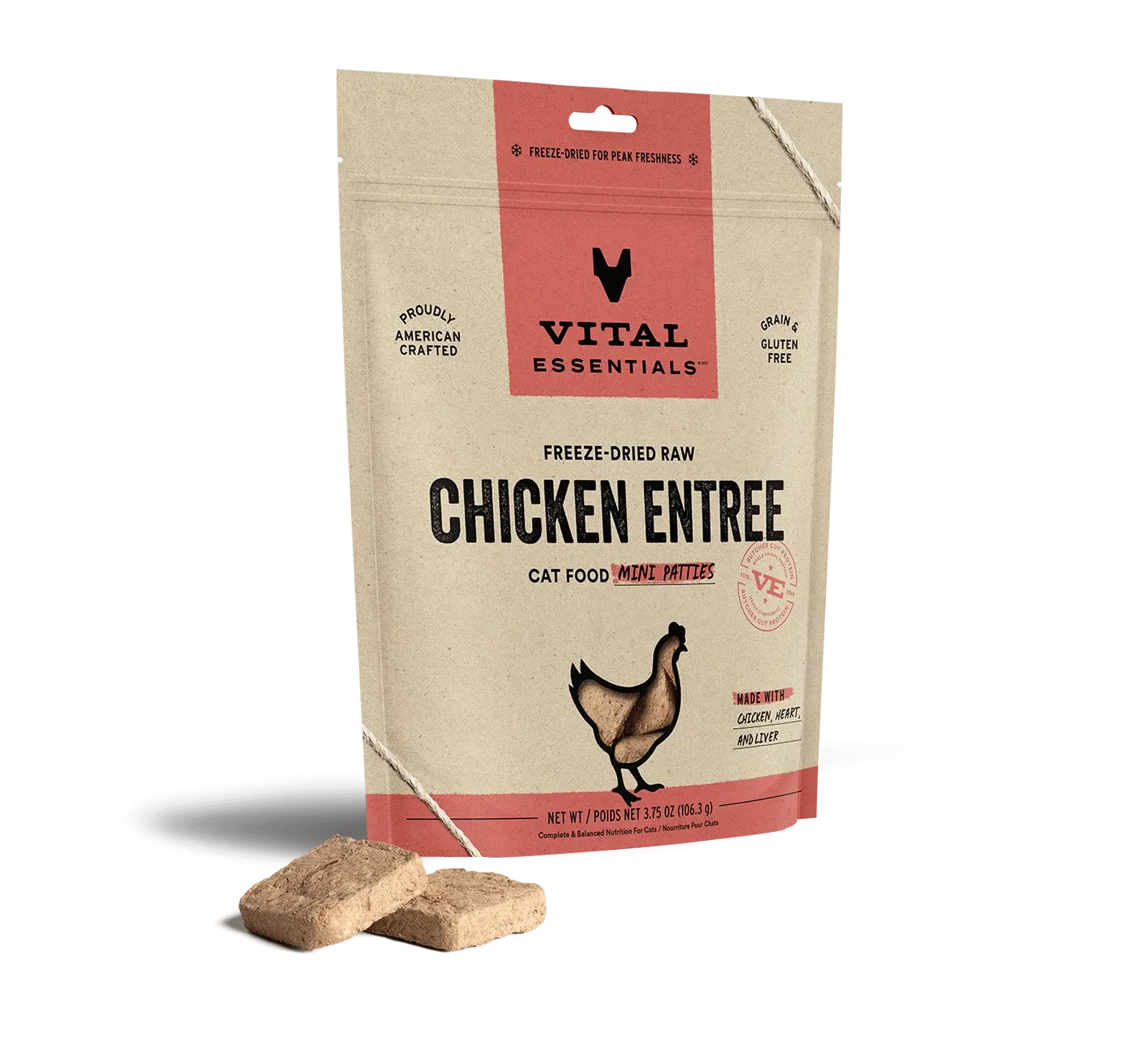 Vital Essentials - Mini galettes lyophilsées pour chat Vital Essentials