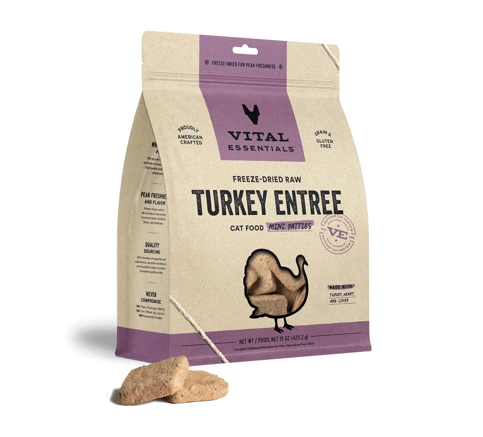 Vital Essentials - Mini galettes lyophilsées pour chat Vital Essentials