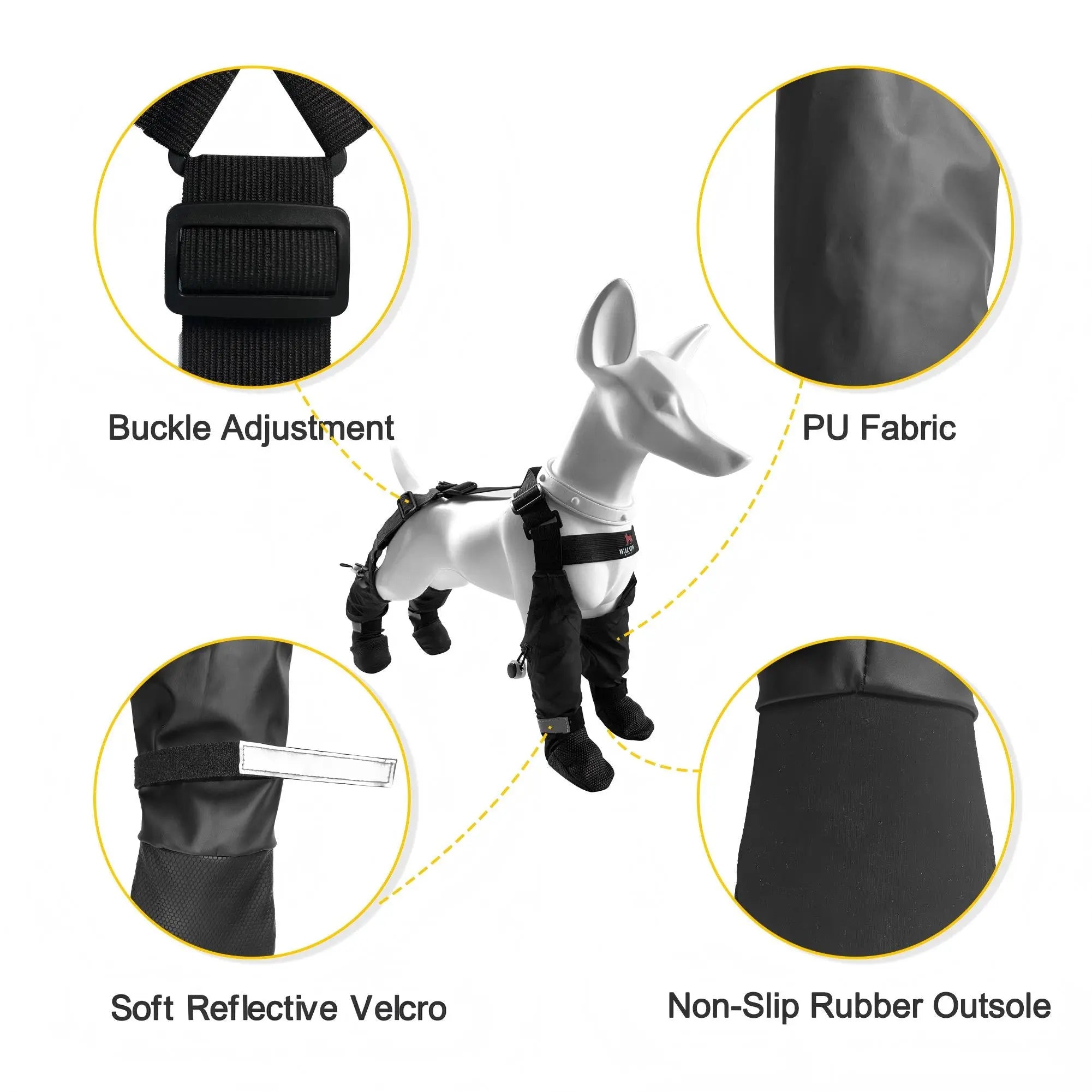 Walkin Budd - Protège pattes et corps ajustable pour chien Walking Budd