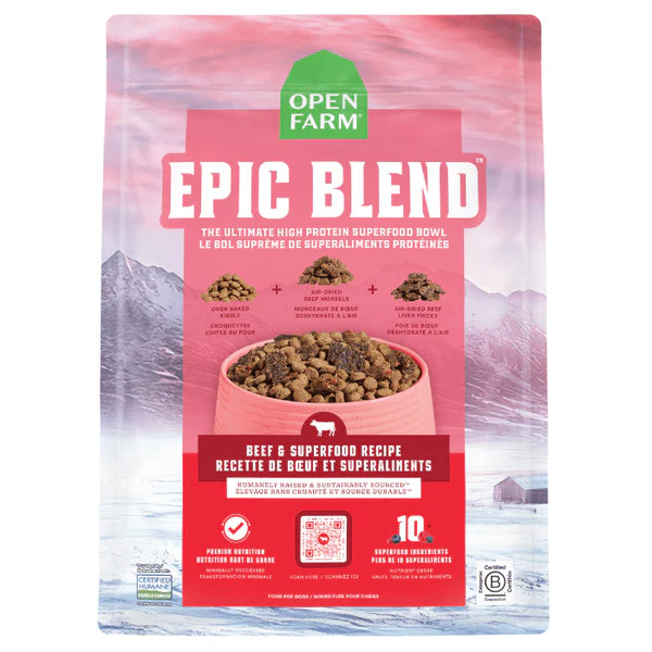 Open Farm - Epic Blend - Nourriture riche en protéine pour chien