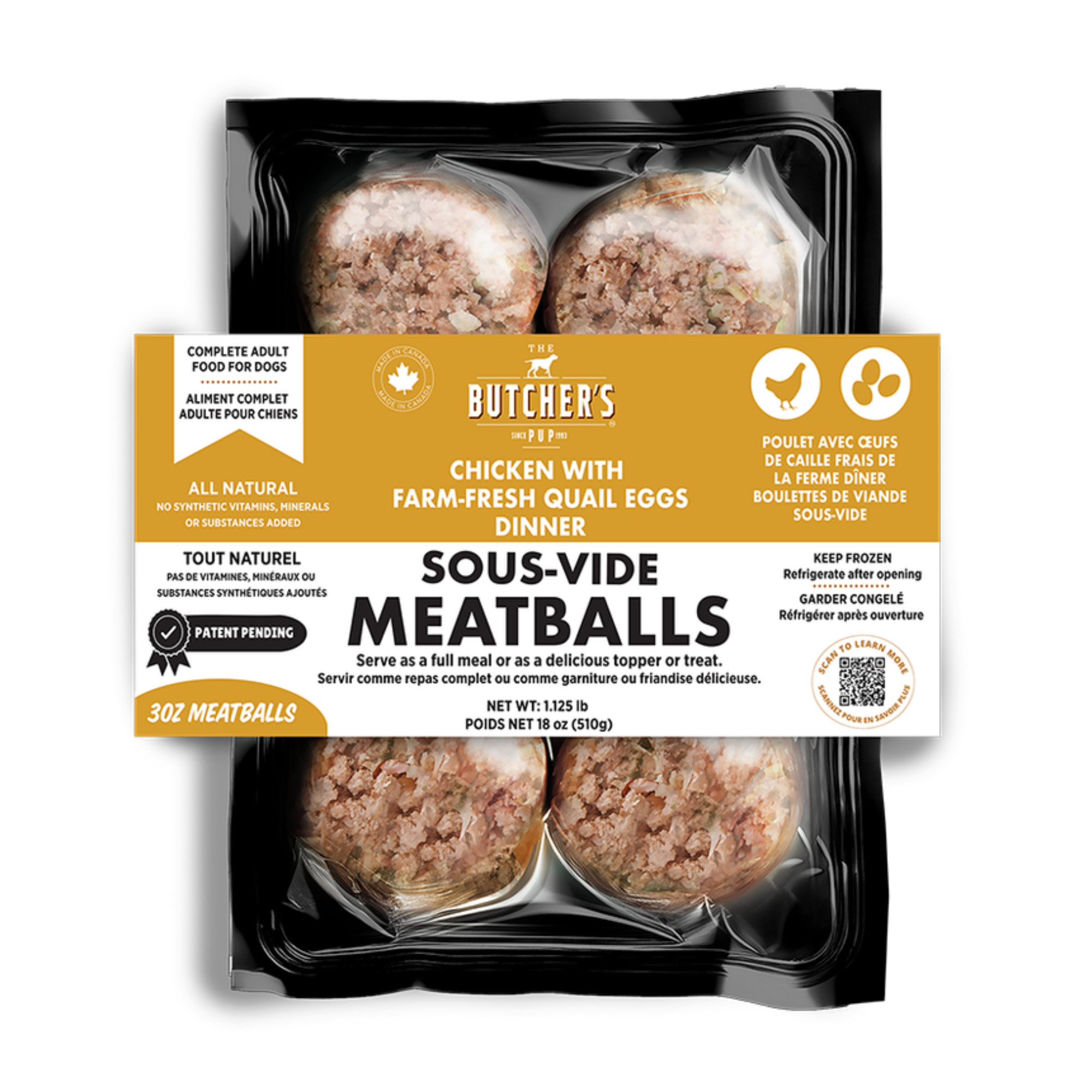 Butcher's Pup - Boulettes de viande surgelées pour chiens