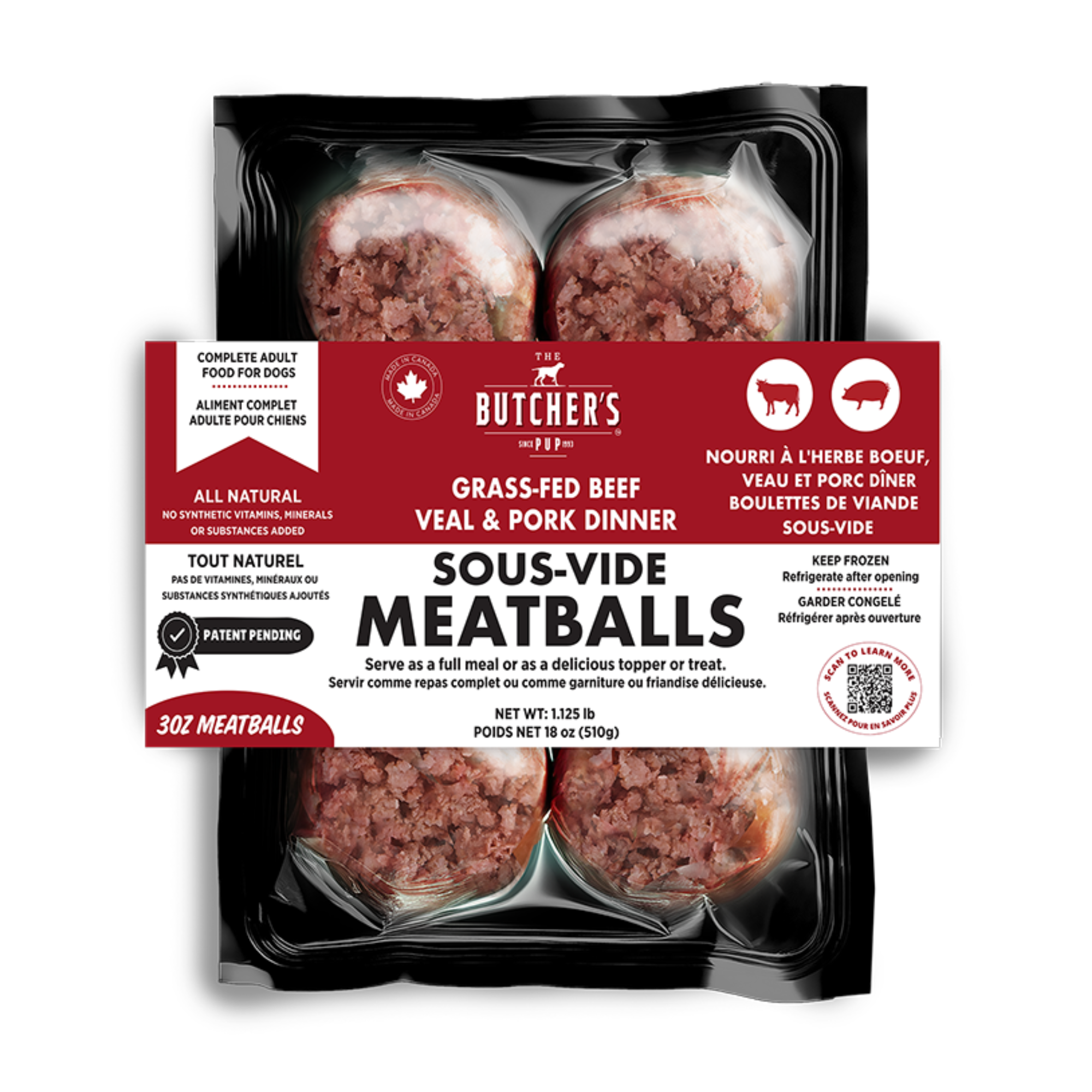 Butcher's Pup - Boulettes de viande surgelées pour chiens