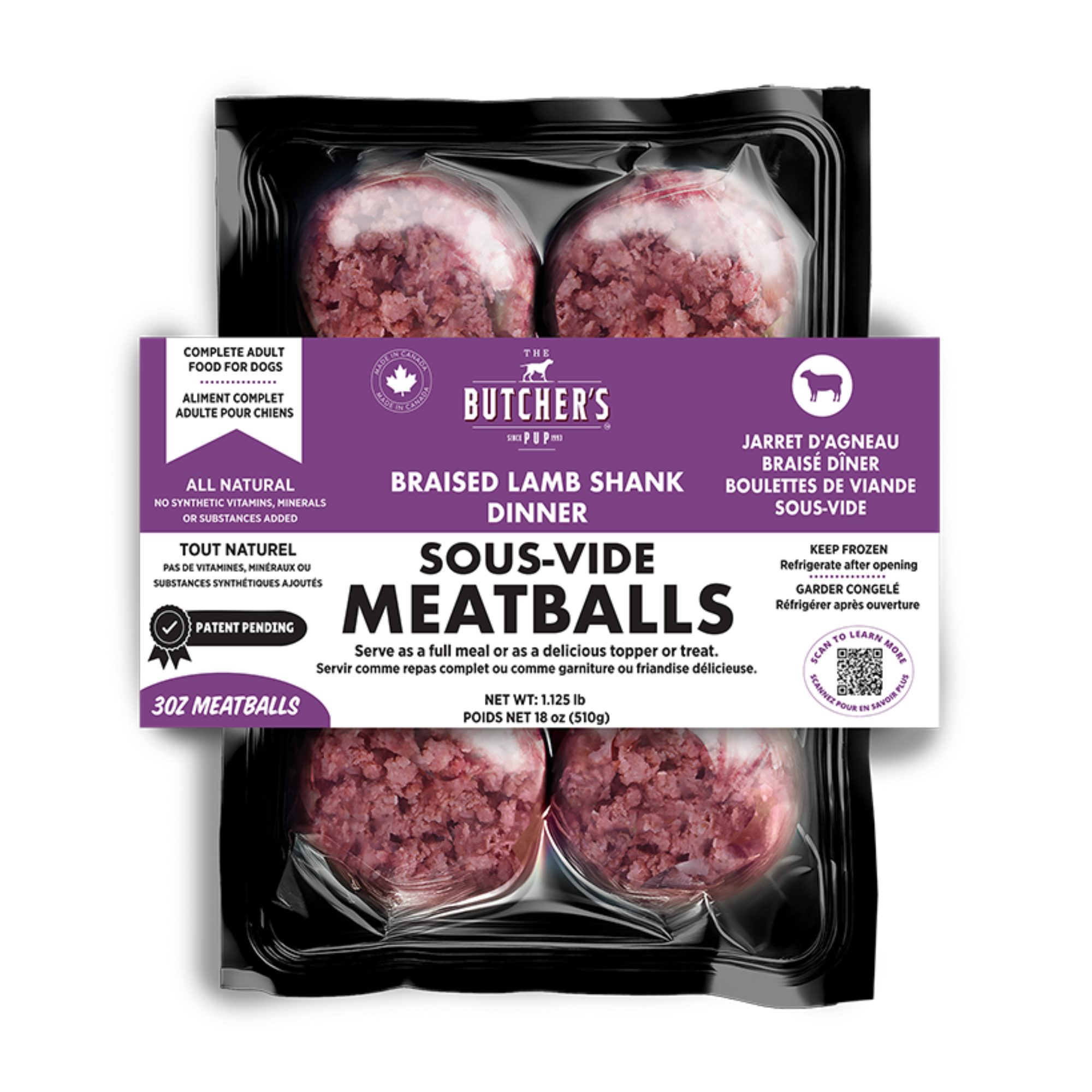 Butcher's Pup - Boulettes de viande surgelées pour chiens